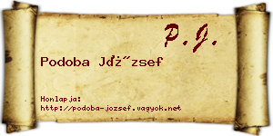 Podoba József névjegykártya