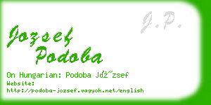 jozsef podoba business card